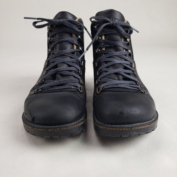 Birkenstock Jackson Leather Boot Womens 6-6.5 EU 37 N Black Ankle Hiking Lace Up - Picture 3 of 14